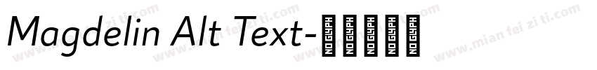 Magdelin Alt Text字体转换